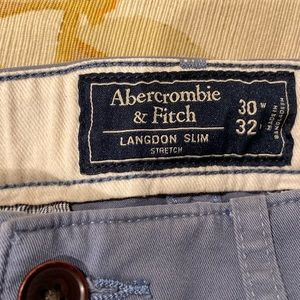 Abercrombie & Fitch Men's Slim Pants - Blue